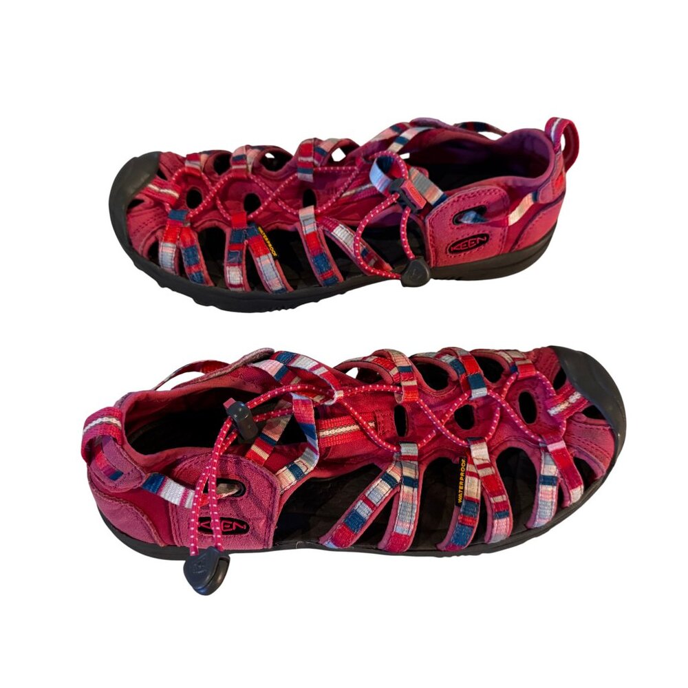 KEEN Whisper Pink & Multicolor Strap Trail & Water Ready Sandals Size 6